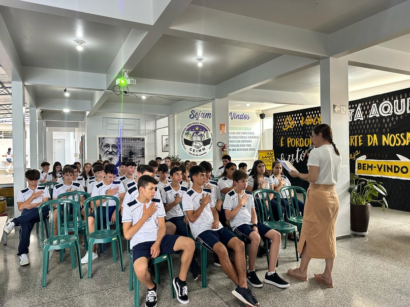 Realização de palestra com os alunos do 1º Agro